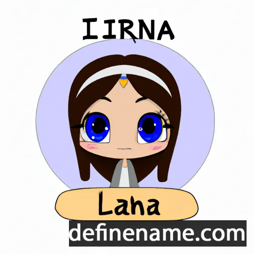 cartoon of the name Iliriana