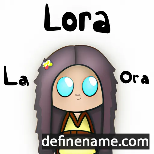 cartoon of the name Ilora