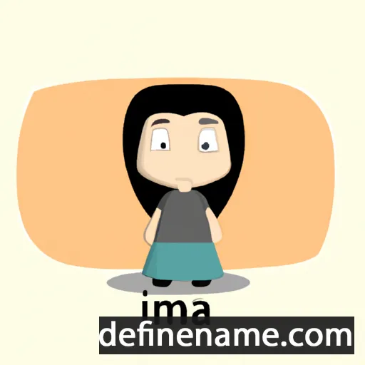 cartoon of the name Ima