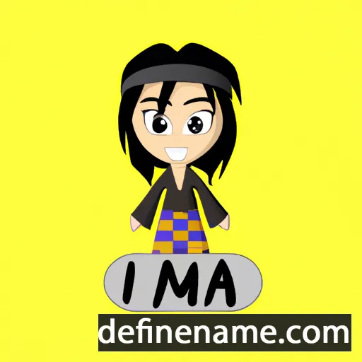 cartoon of the name Ima