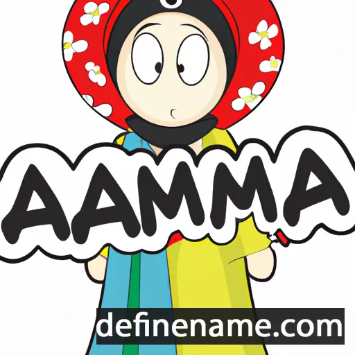 cartoon of the name Imama