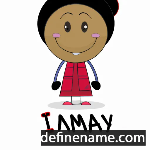 cartoon of the name Imany