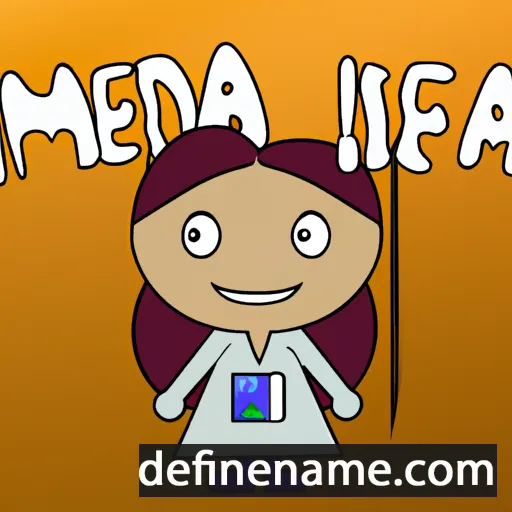 cartoon of the name Imedia