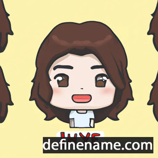 cartoon of the name In-hye