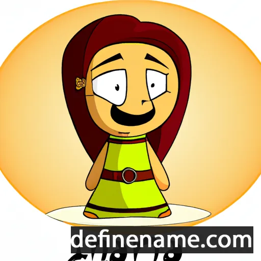 cartoon of the name Inana