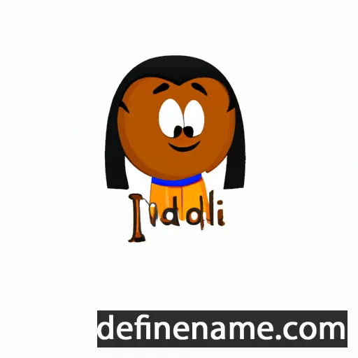 cartoon of the name Indali