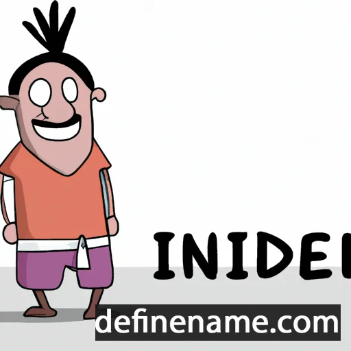 cartoon of the name Inder