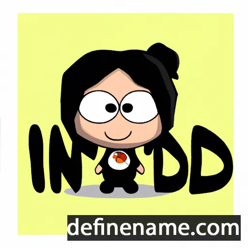 cartoon of the name Indri