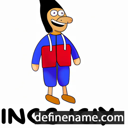 cartoon of the name Ingiøy