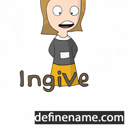 cartoon of the name Ingveig