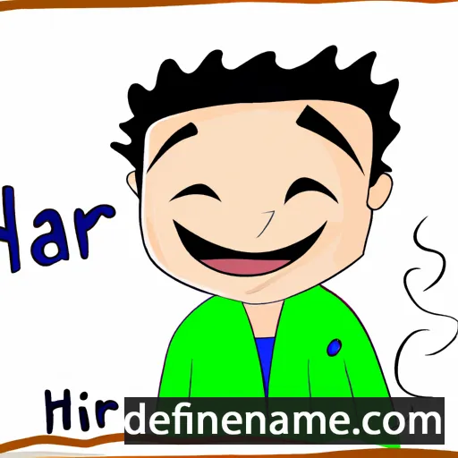 cartoon of the name Inhar