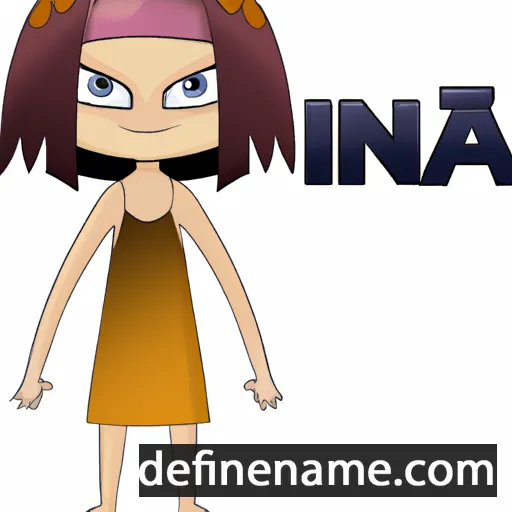 cartoon of the name Inia