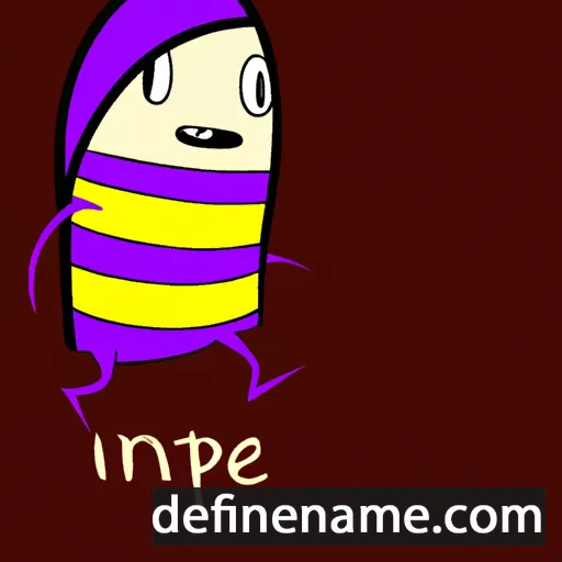 cartoon of the name Inipere