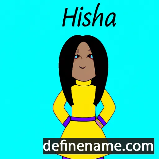 cartoon of the name Inisha