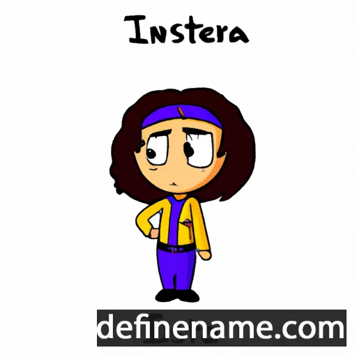 cartoon of the name Intissar