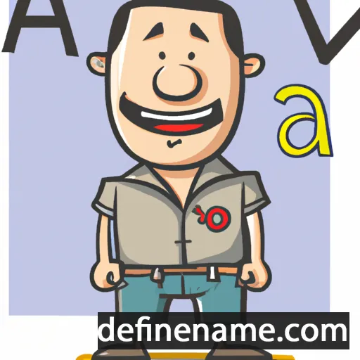 cartoon of the name Ioav