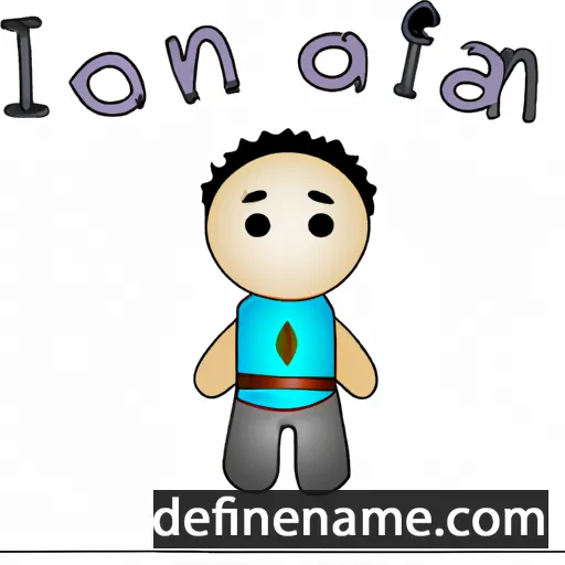 cartoon of the name Ionafan