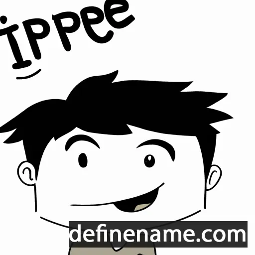 cartoon of the name Ippei