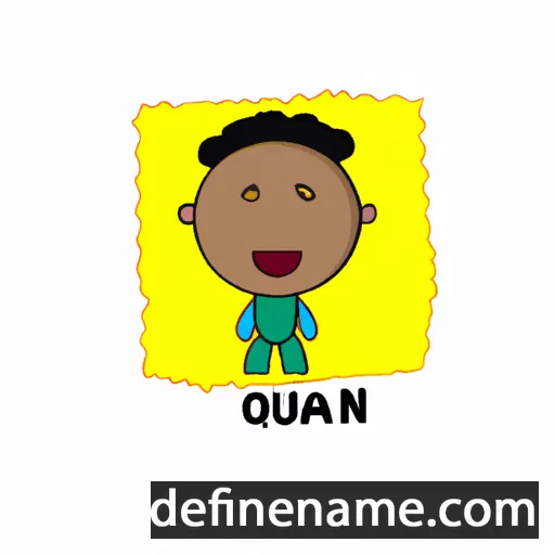 cartoon of the name Iquan