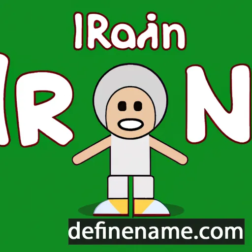 cartoon of the name Iran