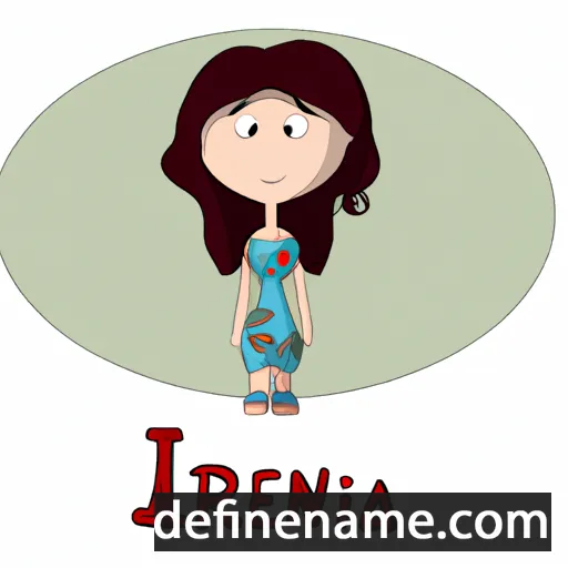 cartoon of the name Irenia