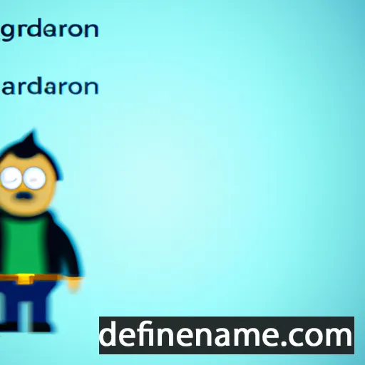 cartoon of the name Gearóid