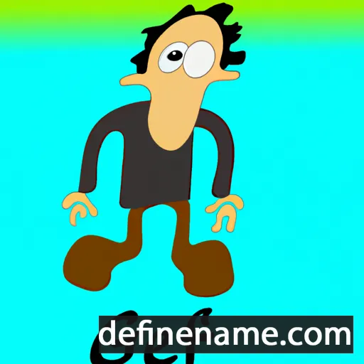 cartoon of the name Gefen