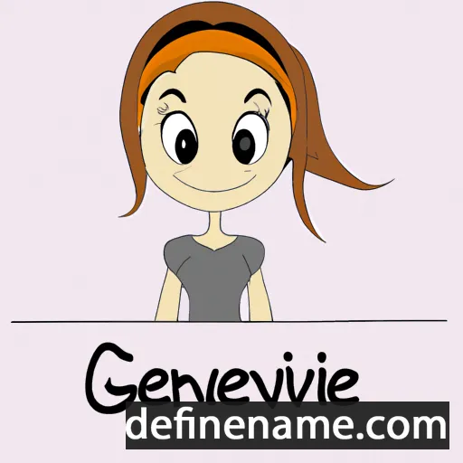 cartoon of the name Genevieve