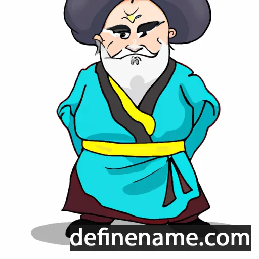 cartoon of the name Genghis