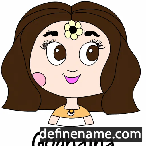 cartoon of the name Georgiana