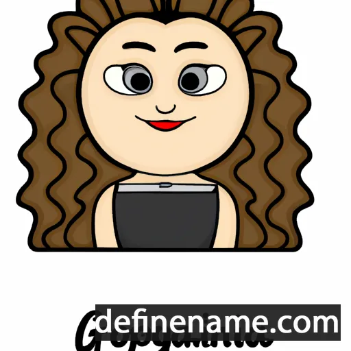 cartoon of the name Georgianna