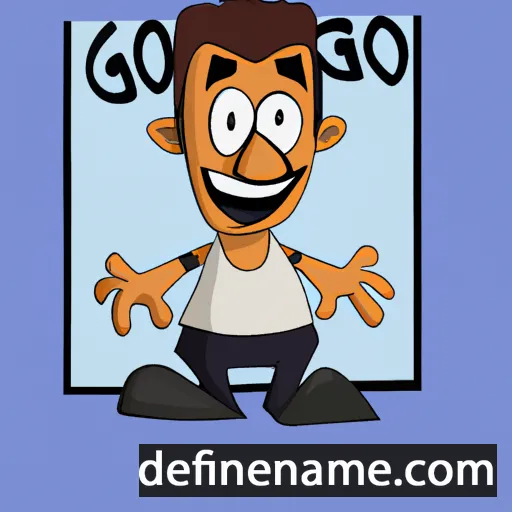 cartoon of the name Georgo