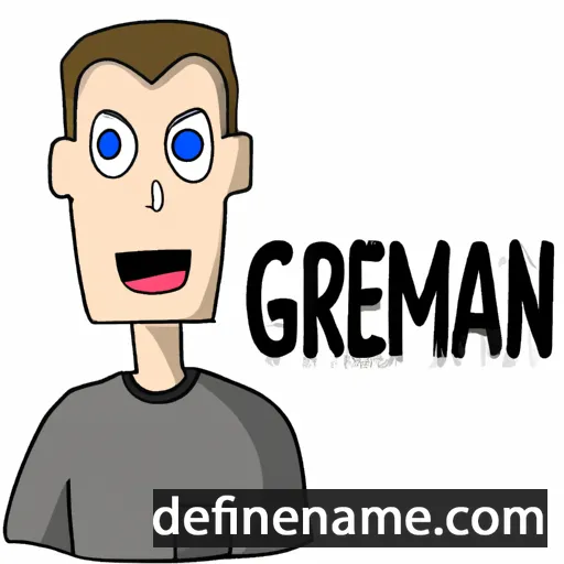 cartoon of the name Germán