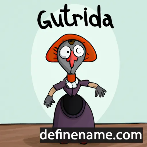 cartoon of the name Gertrūda