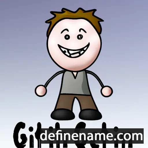 cartoon of the name Gethin