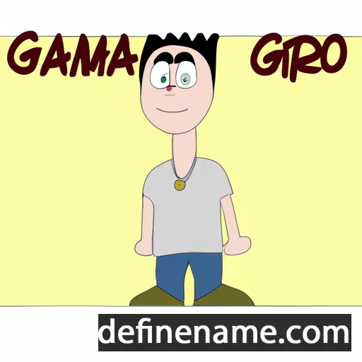 cartoon of the name Gianmarco