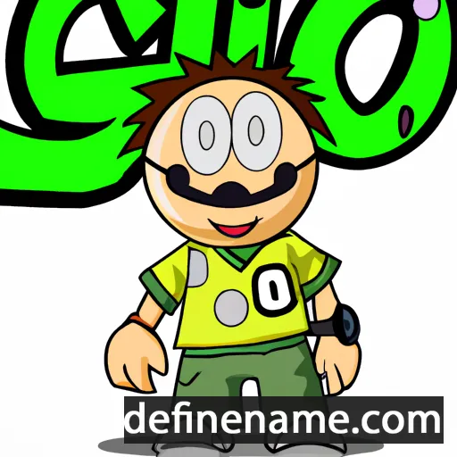 cartoon of the name Gio