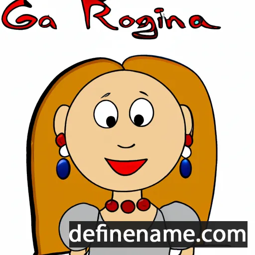 cartoon of the name Giorgina