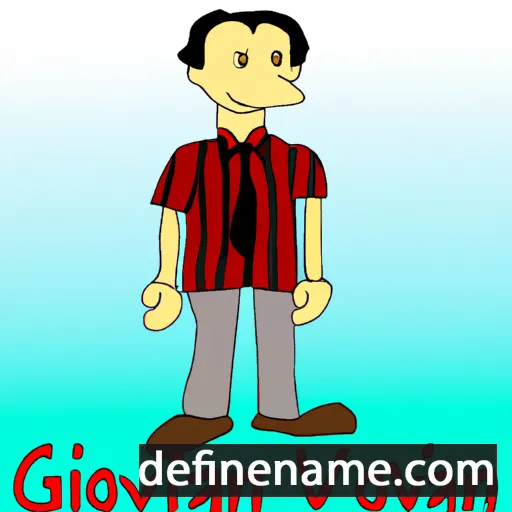 cartoon of the name Giovanni