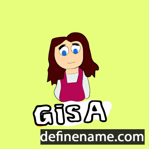 cartoon of the name Gisa