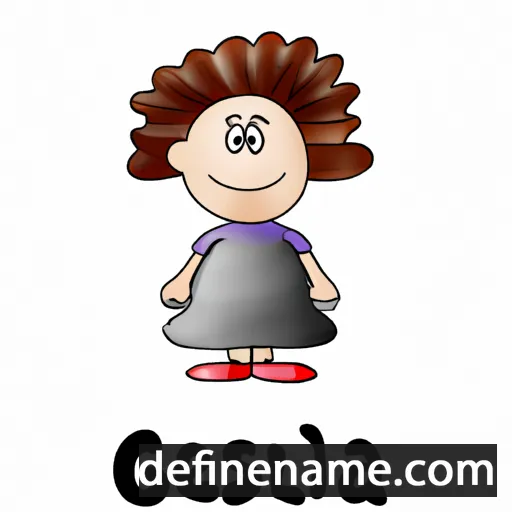 cartoon of the name Gisela