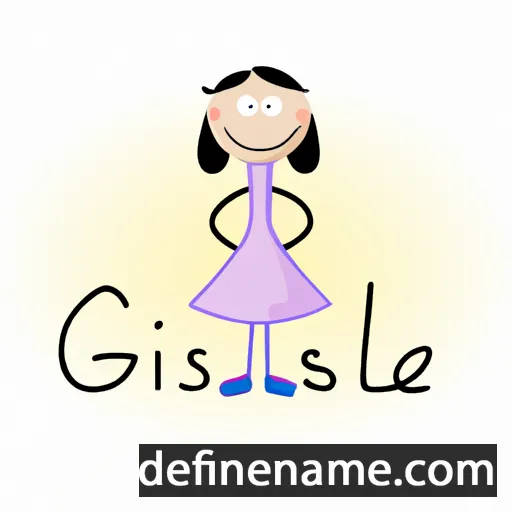 cartoon of the name Gisella