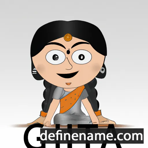 cartoon of the name Gita