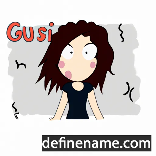 cartoon of the name Giusi