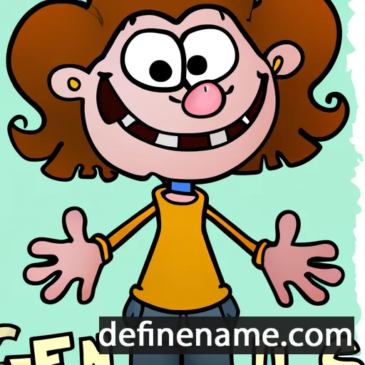 cartoon of the name Glennis