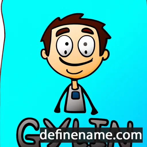 cartoon of the name Glyn