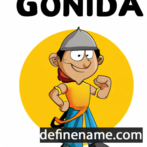 cartoon of the name Gobinda