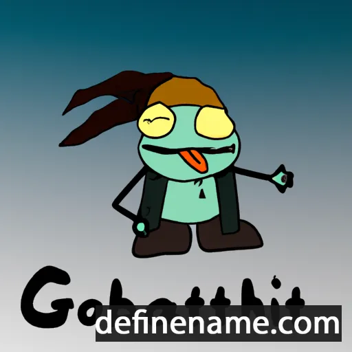 cartoon of the name Gobnait