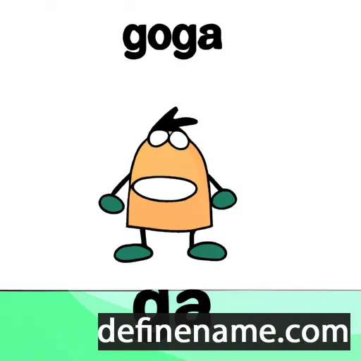 cartoon of the name Goga