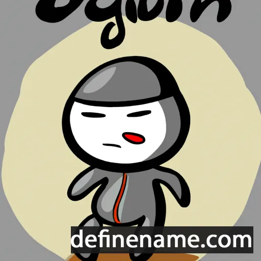 cartoon of the name Goibniu